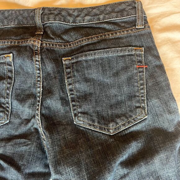 GAP Flare Jeans Women’s size 8C Curvy Stretch Dark Wash Vintage Y2K Mid-Rise - Picture 7 of 12